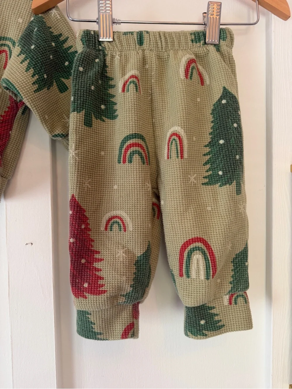 MiniOlie Two -Piece Rainbow Holiday Set, Size 6-12 MO